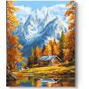 imageHTVRONT Paint by Number Kits for Adults Beach Sunset Couple Easy Paint by Numbers Kits for Beginner Adult Paint by Numbers on Canvas for Relax Gift Home Wall Decor 16x20inSnow Mountain