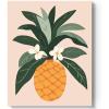 imageHTVRONT Paint by Number Kits for Adults Beach Sunset Couple Easy Paint by Numbers Kits for Beginner Adult Paint by Numbers on Canvas for Relax Gift Home Wall Decor 16x20inPineapple