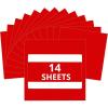 imageHTVRONT Red Permanent Vinyl  14 Pack Glossy 12  x 12  Adhesive Sheets for Craft Projects Party Decoration Red Permanent Adhesive Vinyl for All Cutting Machine