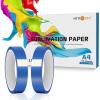 imageHTVRONT Sublimation Paper 85 x 11 inches 150 Sheets Sublimation Paper and Heat Resistant Tape 2 Rolls 20mm x 33m Sublimation Tape No Residue Heat Transfer Tape for Sublimation Blanks