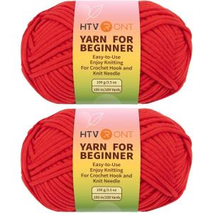 image218 Yards Beginner Easy Purple Crochet ampamp Knitting Yarn  CottonNylon Blend WorstedWeight Medium 4 Yarn for Crochet KitRed Yarn