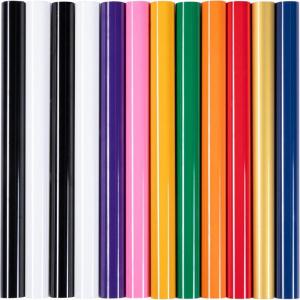 imageBlack HTV Heat Transfer Vinyl Bundle 13 Pack 12quot x 10quot Black Iron on Vinyl for TShirt Heat Transfer Vinyl for Silhouette Cameo or Heat Press MachineMulticolored