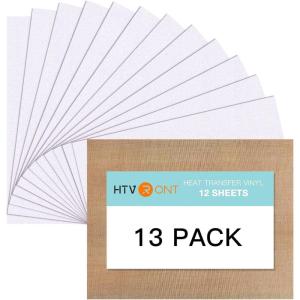 imageBlack HTV Heat Transfer Vinyl Bundle 13 Pack 12quot x 10quot Black Iron on Vinyl for TShirt Heat Transfer Vinyl for Silhouette Cameo or Heat Press MachineRainbow White Glitter