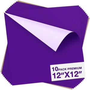 imageHTV Heat Transfer Vinyl Bundle  36 Pack Iron on Vinyl for T Shirts 12quotx10quot Vinyl Sheets 28 Assorted Colors for DIY Fabrics TShirts Easy to Cut ampamp Weed for Heat Vinyl Designpurple