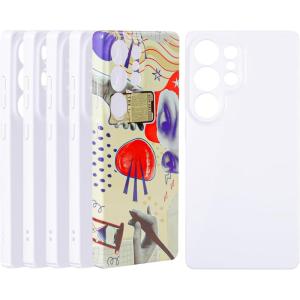 imageHTVRONT 6PCS Sublimation Phone Case Blanks Bulk Compatible with iPhone 15 Glossy Sublimation Customize Phone Case Hard Cell Phone Coated Basic Cases Sublimation Blanks Custom Phone Cover ShockproofGalaxy S25 Ultra
