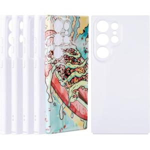imageHTVRONT 6PCS Sublimation Phone Case Blanks Bulk Compatible with iPhone 15 Glossy Sublimation Customize Phone Case Hard Cell Phone Coated Basic Cases Sublimation Blanks Custom Phone Cover ShockproofGalaxy S23 Ultra