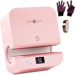 imageHTVRONT Auto Tumbler Heat Press Machine  Mug Heat Press Heat Up Fast ampamp Even Professional Tumbler Press HighSecurity for 295318inch Sublimation Tumblers Cups Glasses and Mugs BluePink