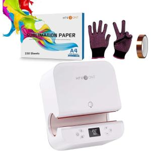 imageHTVRONT Auto Tumbler Heat Press MachineWhite 150 Sheets A4 Sublimation Paper