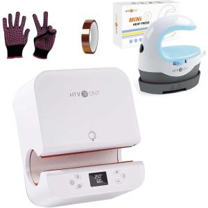 imageHTVRONT Auto Tumbler Heat Press Mini Heat Press Heat Resistant Gloves Heat Tape
