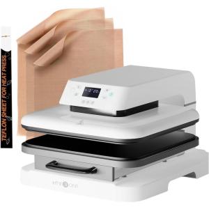 imageHTVRONT Automatic Heat Press Machine 15x15 ampamp 3Pack 12x16 Teflon Sheets for Heat Press