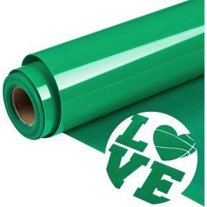 imageHTVRONT Black Flock HTV Heat Transfer Vinyl12 x 6FT Flock HTV Vinyl Roll for TShirts Flocked Iron on Vinyl for All Cutting Machines Easy to Cut ampamp Weed BlackGreen