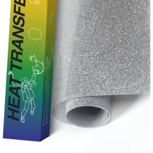 imageHTVRONT Gold HTV Heat Transfer Vinyl  12quot x 25ft Gold Vinyl for Shirts  Easy to Cut ampamp Weed Iron on VinylSilver