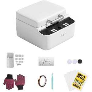 imageHTVRONT H17 Phone Cases Heat Press  Automatic Vacuum Heat Press Machine for Phone Cases Sublimation Press for Custom Phone Case Badges Coasters Includes Film ampamp Fixture Compatible with iPhoneCompatible with iPhone