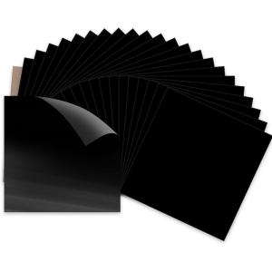 imageHTVRONT HTV Heat Transfer Vinyl Bundle  100 Pack 12  10in Heat Transfer Vinyl for TShirt 43 Assorted Colors HTV Vinyl Bundle for All Cutter Machine Easy to Cut ampamp Weed ampamp Transfer Iron on VinylBlack