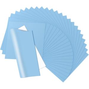 imageHTVRONT HTV Heat Transfer Vinyl Bundle  100 Pack 12  10in Heat Transfer Vinyl for TShirt 43 Assorted Colors HTV Vinyl Bundle for All Cutter Machine Easy to Cut ampamp Weed ampamp Transfer Iron on VinylLight blue
