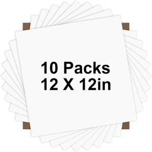 imageHTVRONT HTV Heat Transfer Vinyl Bundle  100 Pack 12  10in Heat Transfer Vinyl for TShirt 43 Assorted Colors HTV Vinyl Bundle for All Cutter Machine Easy to Cut ampamp Weed ampamp Transfer Iron on VinylWhite 1