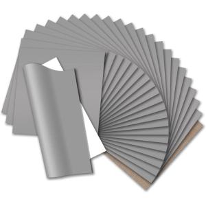 imageHTVRONT HTV Heat Transfer Vinyl Bundle  100 Pack 12  10in Heat Transfer Vinyl for TShirt 43 Assorted Colors HTV Vinyl Bundle for All Cutter Machine Easy to Cut ampamp Weed ampamp Transfer Iron on VinylSilver