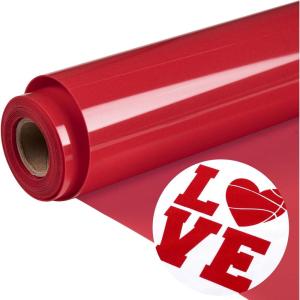 imageHTVRONT HTV Heat Transfer Vinyl12 x 3FT Turquoise HTV Vinyl Roll for TShirts Iron on Vinyl for All Cutting Machines ampamp Heat Press Machine Easy to Cut ampamp Weed Vinyl Heat Transfer TurquoiseFlockRed