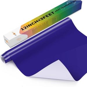 imageHTVRONT HTV Heat Transfer Vinyl12 x 3FT Turquoise HTV Vinyl Roll for TShirts Iron on Vinyl for All Cutting Machines ampamp Heat Press Machine Easy to Cut ampamp Weed Vinyl Heat Transfer TurquoiseCBlue