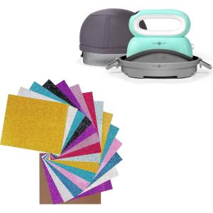 imageHTVRONT Hat Heat Press and Glitter HTV 15 Pack BundleHTVRONT Hat Heat Press and Glitter HTV 15 Pack Bundle