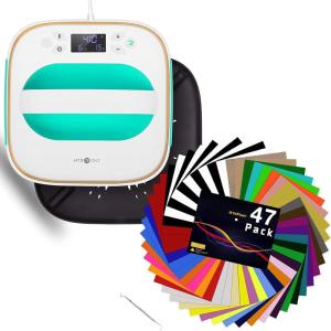 imageHTVRONT Heat Press Machine for TShirts ampamp HTV Heat Transfer Vinyl Bundle 47 Pack 12quot x 10quot Iron on Vinyl