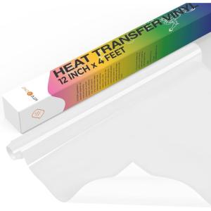 imageHTVRONT Heat Transfer Vinyl Roll 12quot x 4FT Turquoise HTV Vinyl for TShirts Turquoise Iron on Vinyl for All Cutting Machines  Easy to Cut ampamp Weed for HTV Heat Transfer Vinyl Design TurquoiseWhite
