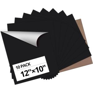 imageHTVRONT Pink HTV Heat Transfer Vinyl Bundle 11 Pack 12quot x 10quot Iron on Vinyl for TShirt Heat Transfer Vinyl for Silhouette Cameo or Heat Press MachineBlack
