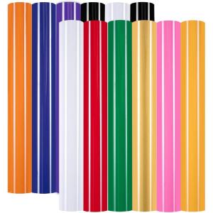 imageHTVRONT Pink Heat Transfer Vinyl  13 Sheets Hot Pink HTV Vinyl in 12 Assorted Colors Red Iron on Vinyl for Cricut ampamp Cameo  Easy to Cut ampamp WeedMulticolored