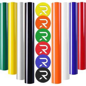 imageHTVRONT Puff Vinyl Heat Transfer  9Pcs Pastel Puff HTV Vinyl in 4 Assorted Candy Colors3D Puff Heat Transfer Vinyl for TShirts12quotx10quot Puff Iron on Vinyl Compatible with Cricut Cutting MachineMulticolored