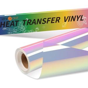 imageHTVRONT Rainbow White Glitter HTV Vinyl Roll12quot x 6 FT White Glitter Heat Transfer Vinyl Bundle White Glitter Iron on Vinyl for All Cutting MachinesWhite