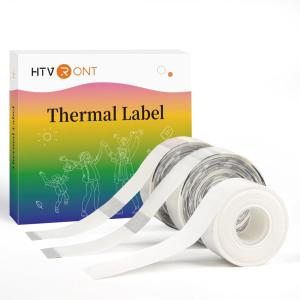 imageHTVRONT Thermal Label Stickers  D30 Label Tape Label Maker Tape Sticker Labels for Phomemo D30 Label Printer Replacement for Office ampamp Home D30 Labels 3 Rolls 15x30mm 235 TapesRoll ClearB Clear Label Stickers 3 Rolls