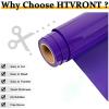 imageHTVRONT Heat Transfer Vinyl Champagne HTV Rolls  12quot x 15ft Champagne Gold Iron on Vinyl for All Cutting Machines White HTV Vinyl for Shirts  Easy to Cut ampamp Weed for Heat Vinyl DesignPurple