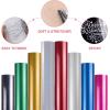 imageHTVRONT Heat Transfer Vinyl Champagne HTV Rolls  12quot x 15ft Champagne Gold Iron on Vinyl for All Cutting Machines White HTV Vinyl for Shirts  Easy to Cut ampamp Weed for Heat Vinyl DesignSilver Glitter