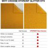 imageHTVRONT Heat Transfer Vinyl Champagne HTV Rolls  12quot x 15ft Champagne Gold Iron on Vinyl for All Cutting Machines White HTV Vinyl for Shirts  Easy to Cut ampamp Weed for Heat Vinyl DesignGold Glitter