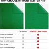 imageHTVRONT Heat Transfer Vinyl Champagne HTV Rolls  12quot x 15ft Champagne Gold Iron on Vinyl for All Cutting Machines White HTV Vinyl for Shirts  Easy to Cut ampamp Weed for Heat Vinyl DesignGreen Glitter