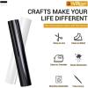 imageHTVRONT Heat Transfer Vinyl Champagne HTV Rolls  12quot x 15ft Champagne Gold Iron on Vinyl for All Cutting Machines White HTV Vinyl for Shirts  Easy to Cut ampamp Weed for Heat Vinyl DesignBlack and White