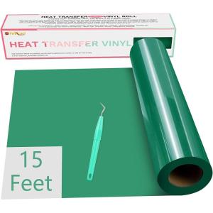 imageHTVRONT Heat Transfer Vinyl Champagne HTV Rolls  12quot x 15ft Champagne Gold Iron on Vinyl for All Cutting Machines White HTV Vinyl for Shirts  Easy to Cut ampamp Weed for Heat Vinyl DesignGreen