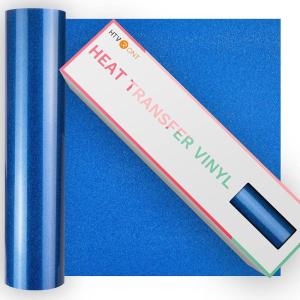 imageHTVRONT Heat Transfer Vinyl Champagne HTV Rolls  12quot x 15ft Champagne Gold Iron on Vinyl for All Cutting Machines White HTV Vinyl for Shirts  Easy to Cut ampamp Weed for Heat Vinyl DesignBlue Glitter