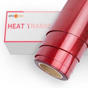imageHTVRONT Heat Transfer Vinyl Champagne HTV Rolls  12quot x 15ft Champagne Gold Iron on Vinyl for All Cutting Machines White HTV Vinyl for Shirts  Easy to Cut ampamp Weed for Heat Vinyl DesignRed Glitter