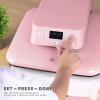 imageHTVRONT Auto Heat Press Machine for T Shirts  Heat Press 15x15 with Auto Release  Heats Up Fast ampamp Heat Evenly Professional Heat Press Machines for HTV Sublimation Heat Transfer ProjectsPink