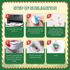 imageHTVRONT Sublimation Ornament Blanks 26 PCS 3 Inch Sublimation Christmas Ornament Blanks Double Side with Red String  Personalized MDF Decoration Supplies for Halloween Christmas12 PcsMDF