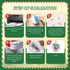 imageHTVRONT Sublimation Ornament Blanks 26 PCS 3 Inch Sublimation Christmas Ornament Blanks Double Side with Red String  Personalized MDF Decoration Supplies for Halloween Christmas26 PcsMDF