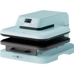 imageHTVRONT Auto Heat Press Machine for T Shirts  Heat Press 15x15 with Auto Release  Heats Up Fast ampamp Heat Evenly Professional Heat Press Machines for HTV Sublimation Heat Transfer ProjectsLight Blue