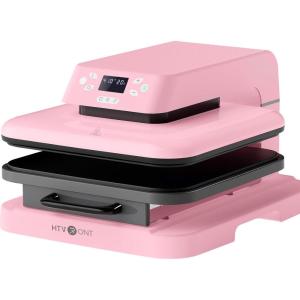 imageHTVRONT Auto Heat Press Machine for T Shirts  Heat Press 15x15 with Auto Release  Heats Up Fast ampamp Heat Evenly Professional Heat Press Machines for HTV Sublimation Heat Transfer ProjectsPink