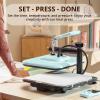 imageHTVRONT Heat Press Machine for TShirts Heat Press 15 x 15 Professional Heats Up Fast ampamp Distribute Heat Evenly Swing Away TShirt Press Machine for HTV Sublimation Heat Transfer Projects Blue