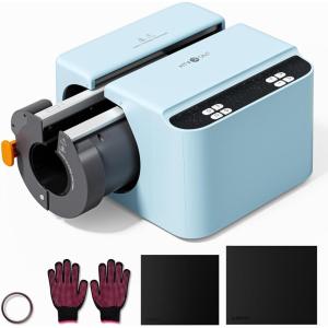 imageHTVRONT Auto Tumbler Heat Press 2  A200 Full Cup Transfer Heat Press Machine for 40 OZ Tumbler with Handle Heat Even and Quick Cups Sublimation Machine with Adjustable Pressure ampamp 4 Memory ModesBlue