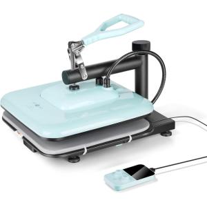 imageHTVRONT Heat Press Machine for TShirts Heat Press 15 x 15 Professional Heats Up Fast ampamp Distribute Heat Evenly Swing Away TShirt Press Machine for HTV Sublimation Heat Transfer Projects Blue