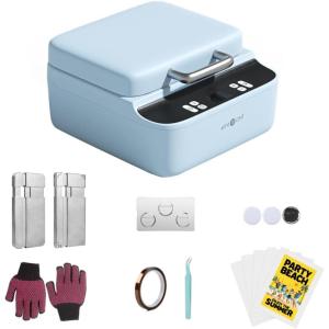 imageHTVRONT Phone Case Heat Press Machine Vacuum Heat Press Machine for Phone Cases Sublimation Press for Custom Phone Case Badges Coasters Includes Film ampamp Fixture Compatible with iPhone ampamp AndroidBlue