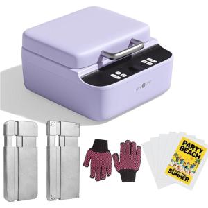 imageHTVRONT Phone Case Heat Press Machine Vacuum Heat Press Machine for Phone Cases Sublimation Press for Custom Phone Case Badges Coasters Includes Film ampamp Fixture Compatible with iPhone ampamp AndroidPurple