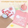 imageHTVRONT HTV Roll Heat Transfer Vinyl  12quot x 25ft Black Iron on Vinyl for TShirts Easy to Weed ampamp Transfer HTV Vinyl  Compatible with All Cutting MachineYellow